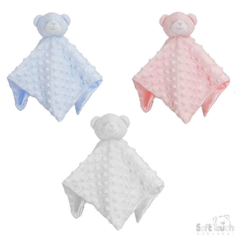 Pink/Blue/White Bubble Bear Comforter BC34