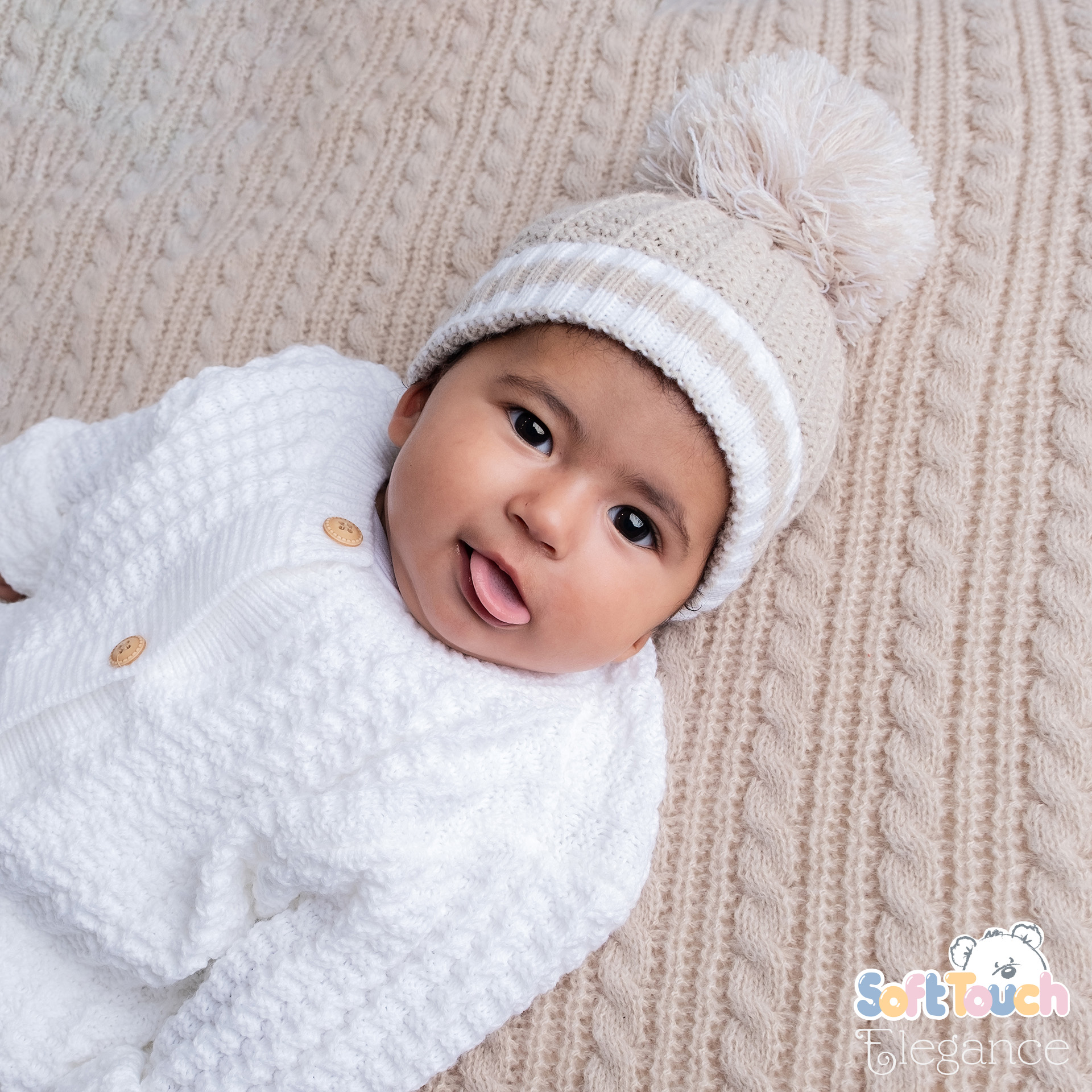 Biscuit Ribbed Hat : No. H648-BI-BP
