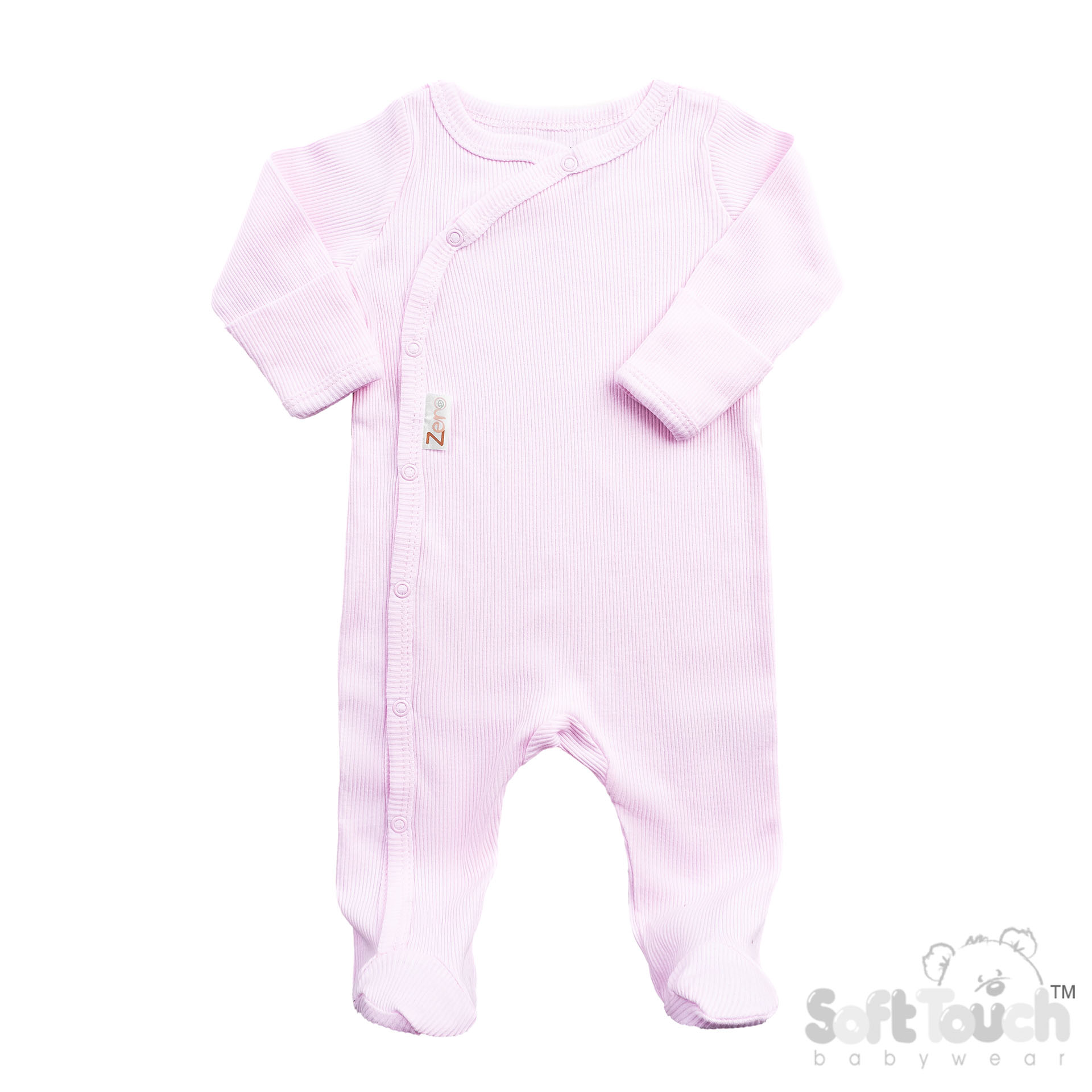 Pink Ribbed Sleepsuit No. SS4500-P